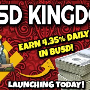 BUSD KINGDOM Review (EARN 4.35% DAILY PASSIVE INCOME!!) | Get In EARLY On BUSD Kingdom Crypto!!