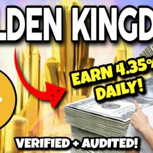 GOLDEN KINGDOM Review (EARN 4.35% FIXED DAILY ROI!!) | Golden Kingdom Crypto Project LAUNCHES TODAY!