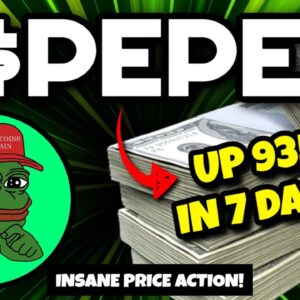 PEPE Meme Coin (935% Price Increase This Week!!) I DOUBLED My Money In 1 Day With $PEPE Coin!!